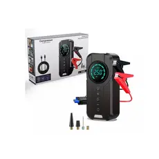 Bomba de Ar Portatil Compressor Inflator Multi-função 4 em 1 PowerBank 8kmah Bateria Calibrador de Carro Auto Pneu