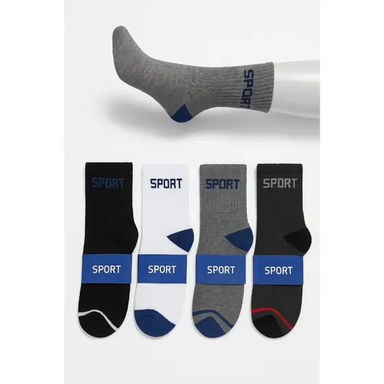 Kit 3 a 24 Pares Meia de Cano Alto com Algodão sport “Respirável, Macia e Durável”.