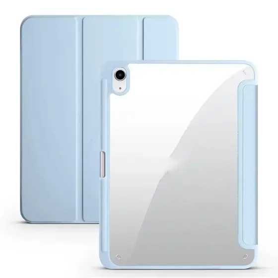 Capa 3 dobrar acrílica magnética com slot para caneta Para Tab Compativel Samsung S10 S6 lite S9 FE A9 Qualidade Premium