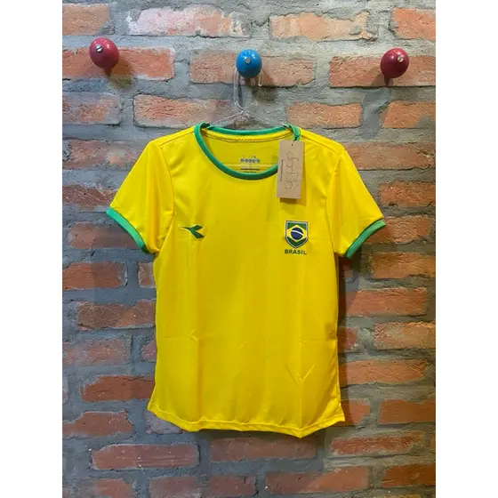 Camiseta Brasil Campione Diadora Adulto Oficial 2026