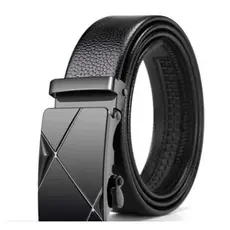 Cinto Tradicional Luxo Social Masculino Em Couro Sintetico Com Catraca Reforçada Moda Social FC33