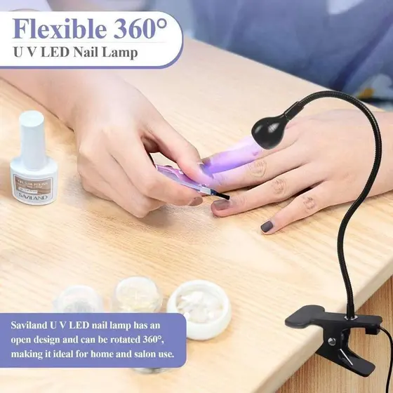 Mini cabine lanterna clip de mesa led uv secagem gel Para Unhas