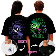 KIT DE CAMISETA CAMISA DE CASAL 100% ALGODÃO PRODUTO DE ALTA QUALIDADE ESTAMPA JOVENS TITÃS
