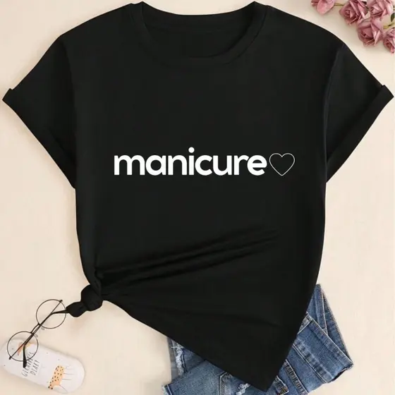 Camiseta Camisa Manicure Nail Designer T-Shirt Algodão em promoção