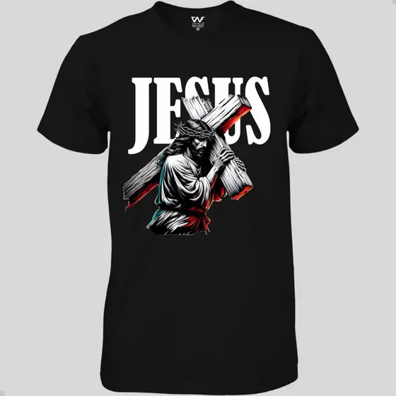 Camisas Religiosa Camiseta Gospel Jesus e a Cruz Lançamento C122