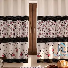 Cortina Para Cozinha Vitro Estampada ou liso 200x130m - DECORAÇÃO