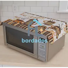 Capa para Micro-ondas Estampada Toalha para Cozinha
