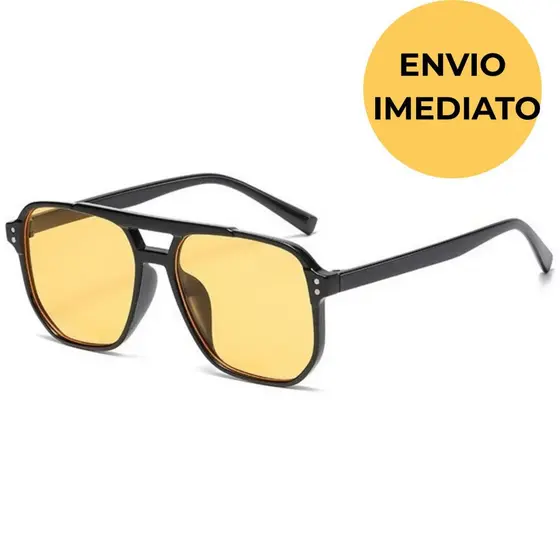 Óculos de Sol Piloto Retro com Dobradiça Metálica UV400 Tendência de Moda para Homens e Mulheres