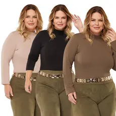 Blusa Cacharrel Plus Size De Frio Segunda Pele