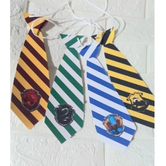 20 unidades de Gravatas de Papel Harry Potter