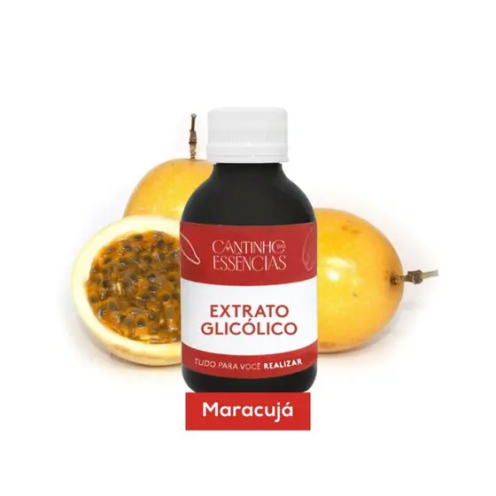 Extrato Glicólico de Maracujá VEGANO 100g. Para cremes, sabonetes e cosméticos em geral.