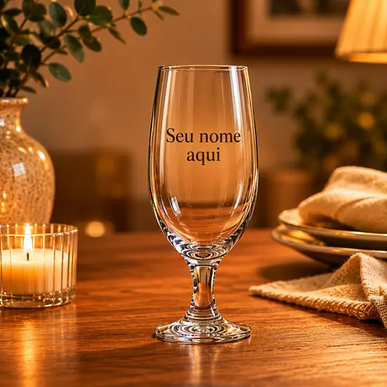Taça De Cerveja Personalizada 300ml Chopp Vidro