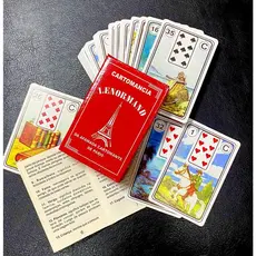 Baralho Jogo de Cartas CARTOMANCIA LENORMAND com manual de explicação das cartas