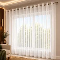 Cortina Voil Transparente Premium Para Sala Ou Quarto