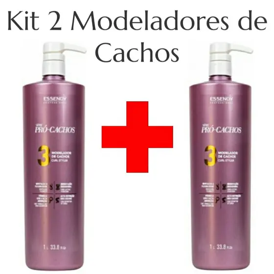Kit 2 Modelador Pro Cachos 1L Essendy