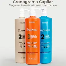 Kit Completo Cronograma Capilar 1L Essendy Linha Profissional