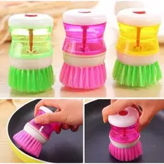 Escova Cozinha Lava Louça Dispenser Dosador Detergente