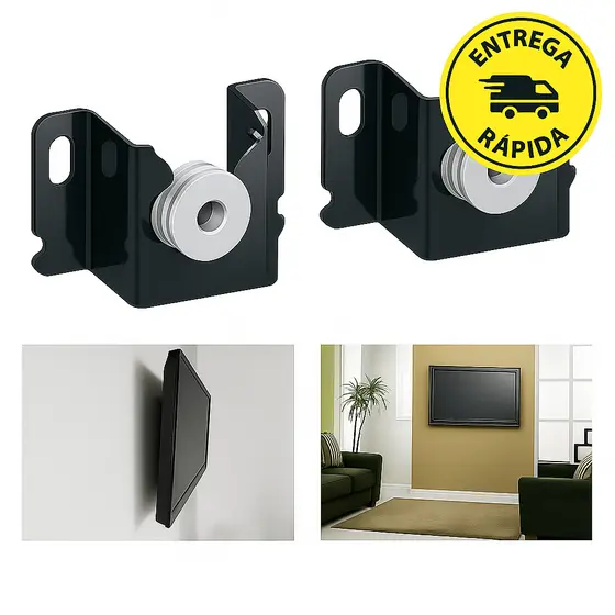 Suporte Tv Fixo 32 42,50 55 65 72 Polegadas Universal Preto