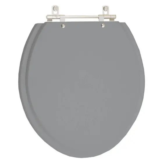 Assento Sanitário Convencional / Oval Cinza Escuro para vaso Icasa