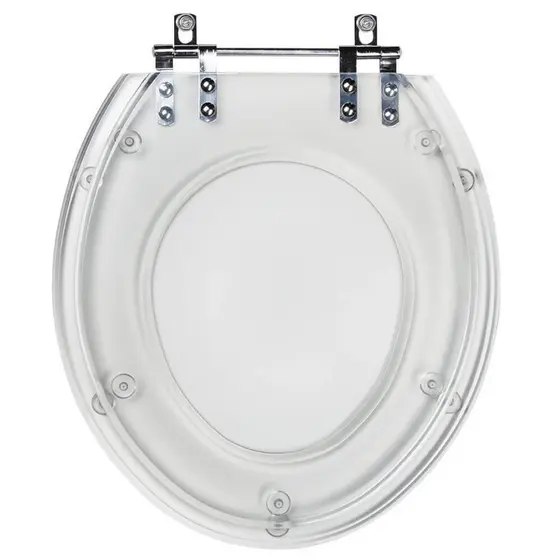 Assento Sanitário Aries Transparente Para Vaso Eternit
