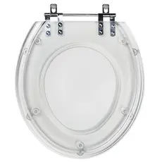 Assento Sanitário Aries Transparente Para Vaso Eternit