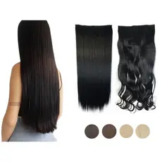 Cabelo Aplique Tic Tac Orgânico Ondulado Ou Liso 60 Cm