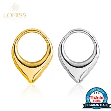 Piercing Argola Gota Titânio Pvd Segmento Articulado Nariz Orelha Septo Conch Tragus Daith