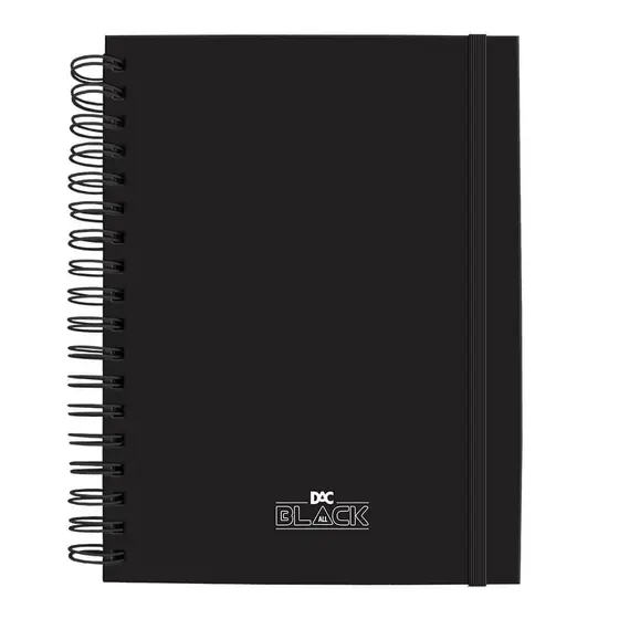 Caderno Smart Universitário Black c/Folhas Tira e Põe - DAC