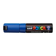Caneta Posca Pc-8k Ponta Chanfrada 8mm Azul - Uniball