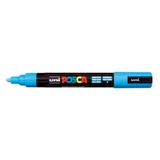 Caneta Posca 5m Ponta 2,5mm Azul Clara - kit c/6 - Uniball