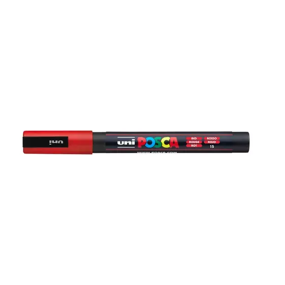 Caneta Posca Pc-3m Fine Line Vermelha - Uniball