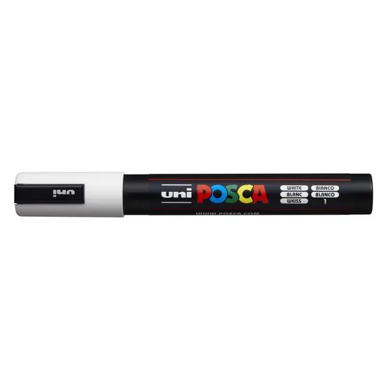 Caneta Posca Pc-5M Ponta 2,5mm Kit 1 c/ 5 Cores - Uniball