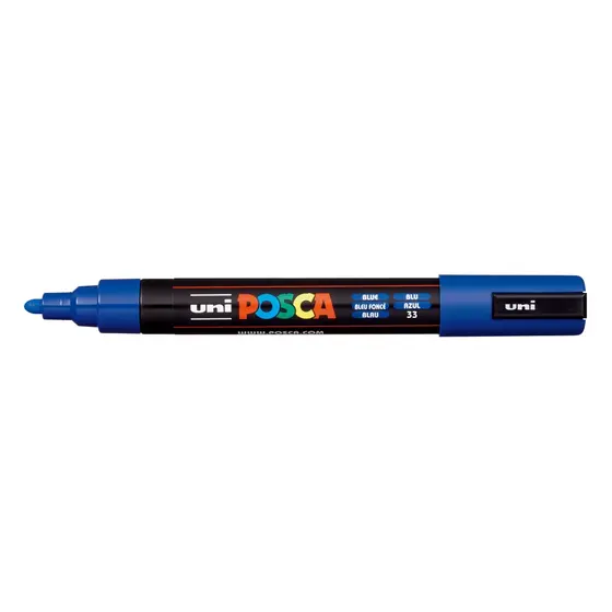 Caneta Posca Pc-5m Ponta 2,5mm Azul - Uniball