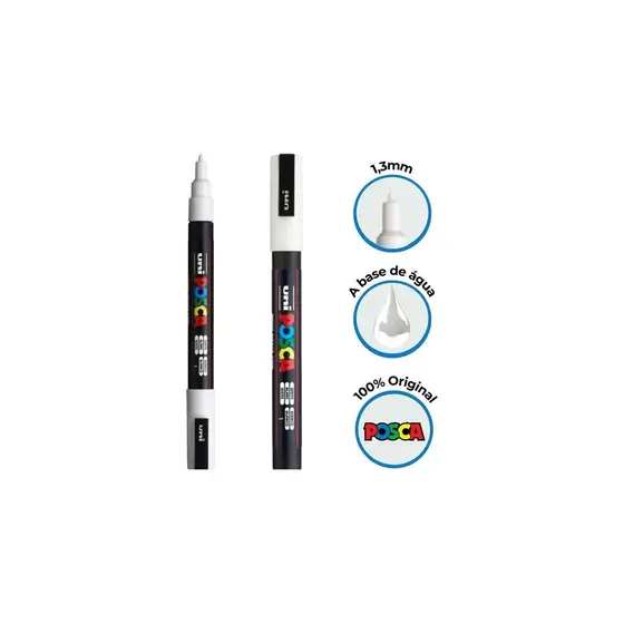 Caneta Posca Pc-3m Fine Line Branco - Uniball