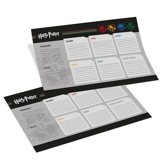 Refil Para Prancheta Planner Semanal Harry Potter C/12FlsDac
