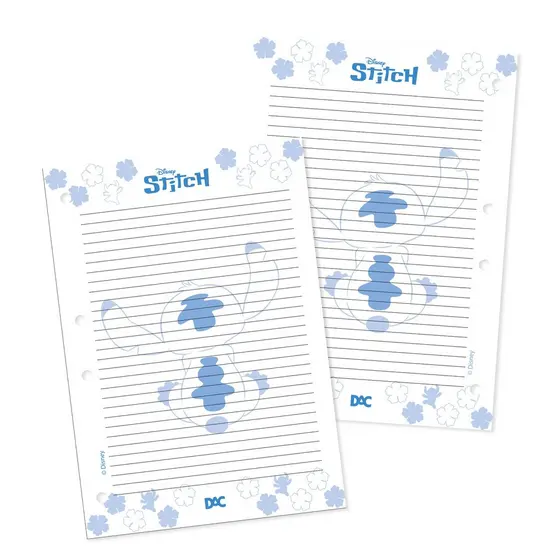 Refil de Folhas Stitch para Fichário Pequeno - Dac