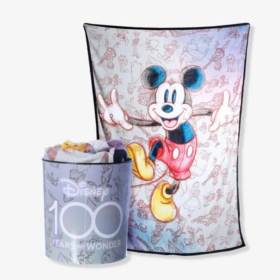 Kit Manta Com Balde Disney 100 Anos - ZonaCriativa