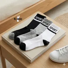 Meias Cano Longo SPORT Kit 24 Pares Algodão Unissex Menino Menina MESCLADAS