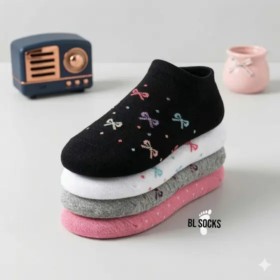 24 Pares de Meias Femininas Mulher Soquete Cano Curto Macias Cores Diversas