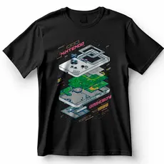 Camiseta Game Boy Nintendo Esquema Interno Console Retrô Blusa Camisa 100% Algodão