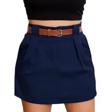 Plus Size Short Saia Feminino  em Alfaiataria Premium Cintura Alta carnaval 2025 para noite