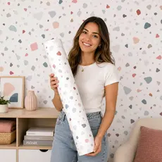 Papel de Parede Lavável Vinil Autocolante Granilite para Sala