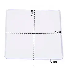 Base Acrílica 7x7 Quadrada - Biscuit/Artesanato - 24 Unidades Promoção MR