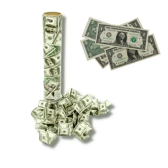 Lança Confetes Chuva de Dolar - Festas - Aniversários - Casamentos