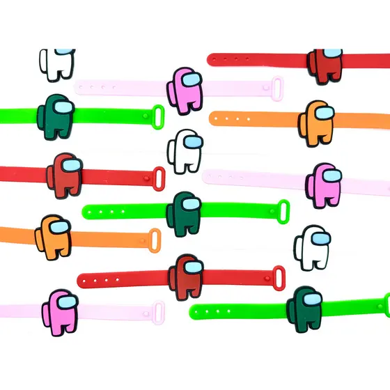Pulseira Among Us 10peças Lembrancinha Tema Aniversário Mimo