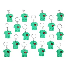 Jaleco Verde 10un Chaveiro Lembrancinha Equipe Enfermagem Novo