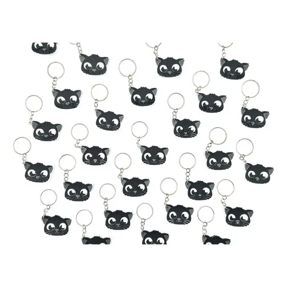 Chaveiro Gato Preto Gatinho Lembrancinha 10un Emborrahcado