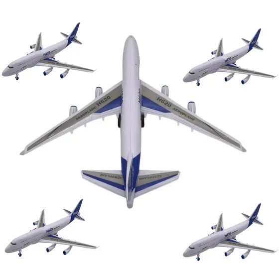 Avião de brinquedo Airbus Boeing De Plastico Para Crianças Com Luz E Som