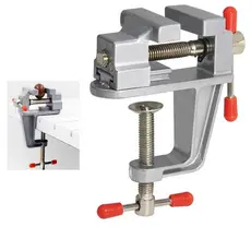 Mini Torno Morsa Profissional De Mesa Bancada em metal