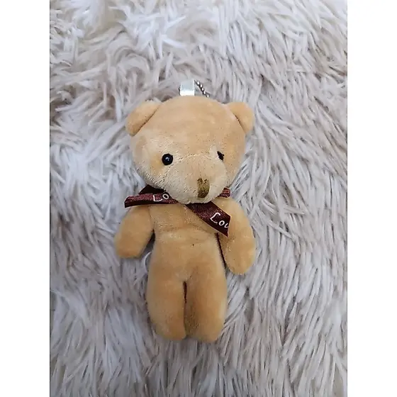 CHAVEIRO e Brinquedo 12CM com Pingente Ursinho Urso de Pelúcia de Love